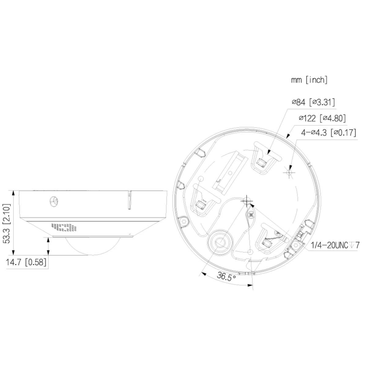 GOLIATH Fisheye IP Dome Kamera | 6 MP | 1.6mm | 2 Way Audio | WDR | 15 IR | IVS | PoE | PRO Serie