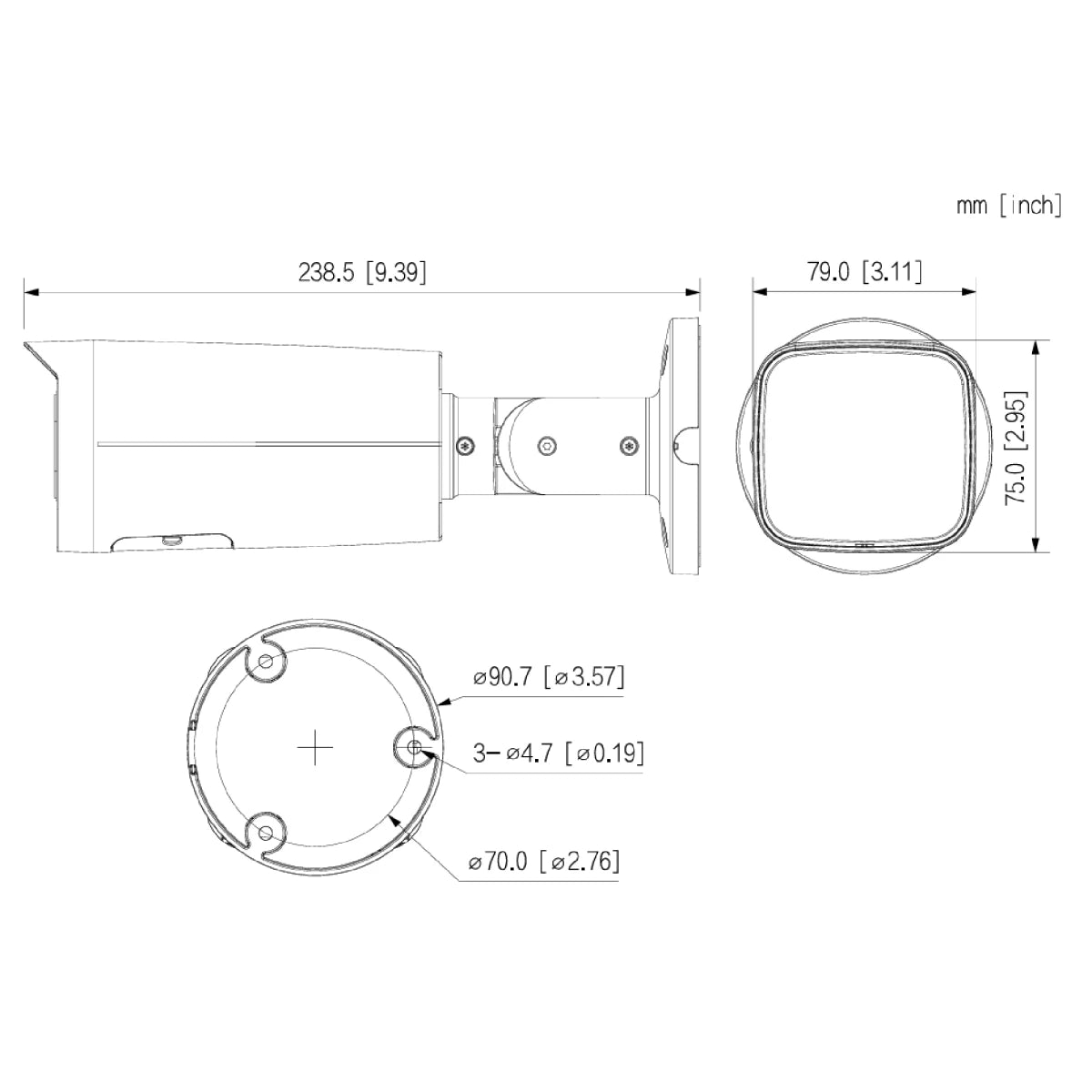 4K Dual Serie Starlight Überwachungskamera – 8MP Ultra HD, Motorzoom, 60 m Nachtsicht, PoE, IP67